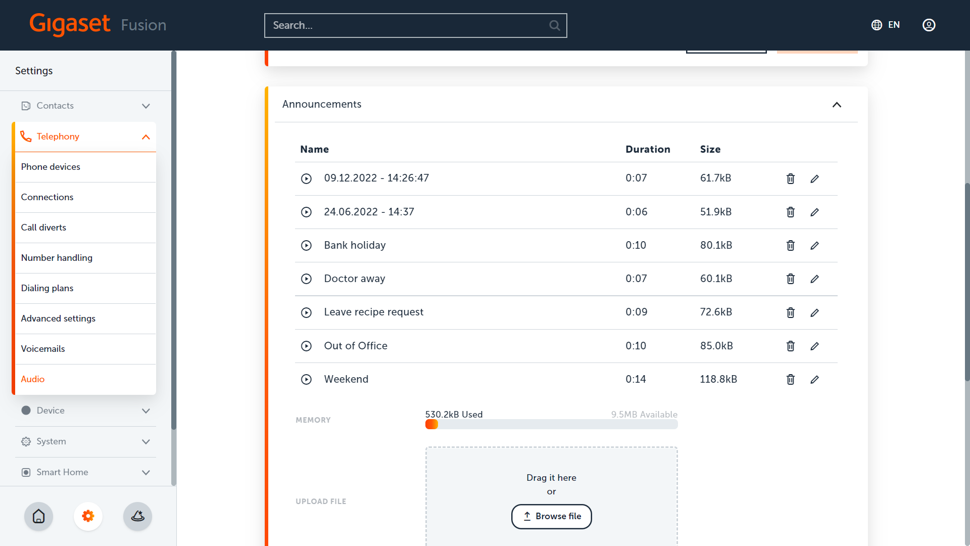 Gigaset PRO - Public Wiki > Installation Guide - Audio files > WebUI-Telephony-Audio04.png