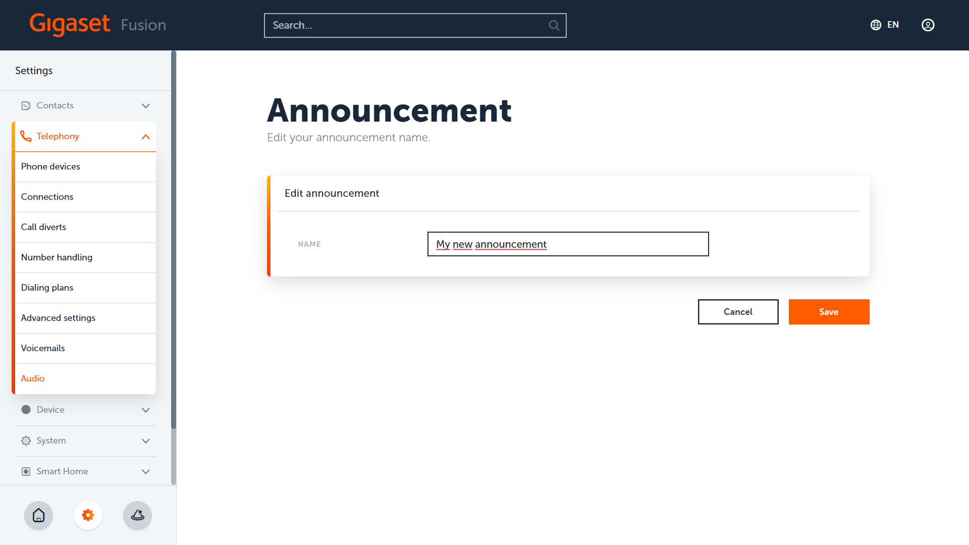 Gigaset PRO - Public Wiki > Installation Guide - Audio files > WebUI-Telephony-Audio06.png