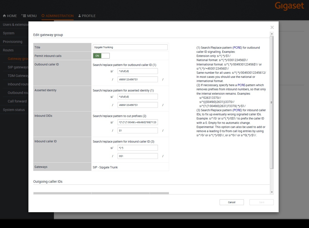 Gigaset PRO - Public Wiki > Interop T440/T640 2.0 Sipgate trunking > Sipgate2.0_01.jpg