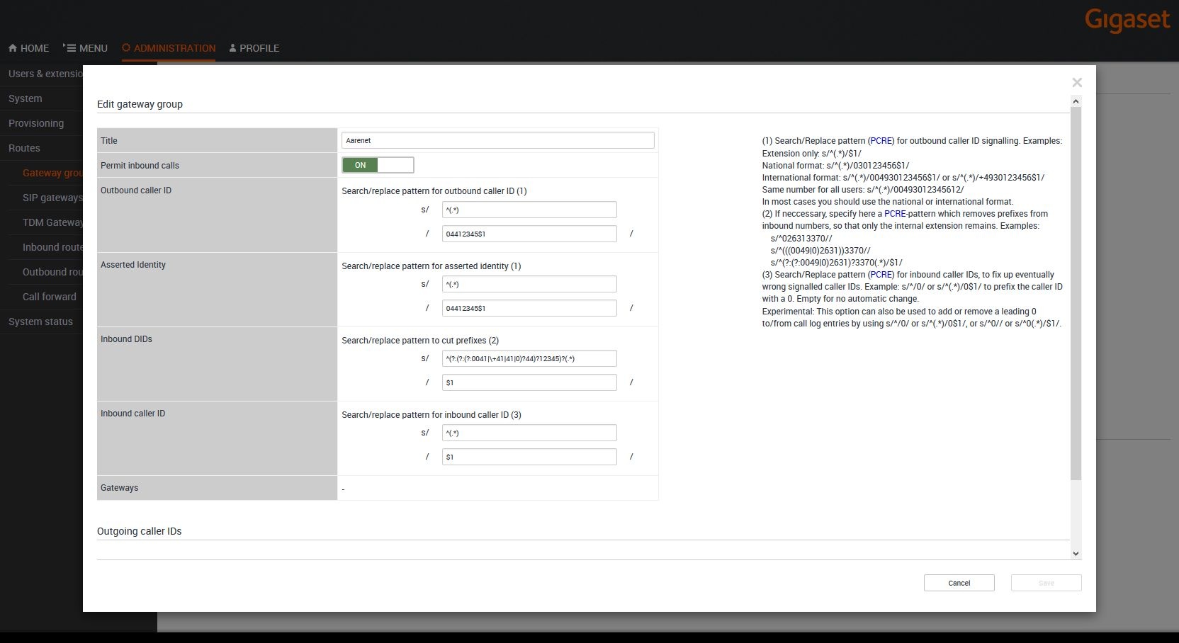 Gigaset PRO - Public Wiki > Interop T440/T640 2.0 Aarenet VoIP-Trunk > Aarenet-gwg01.jpg