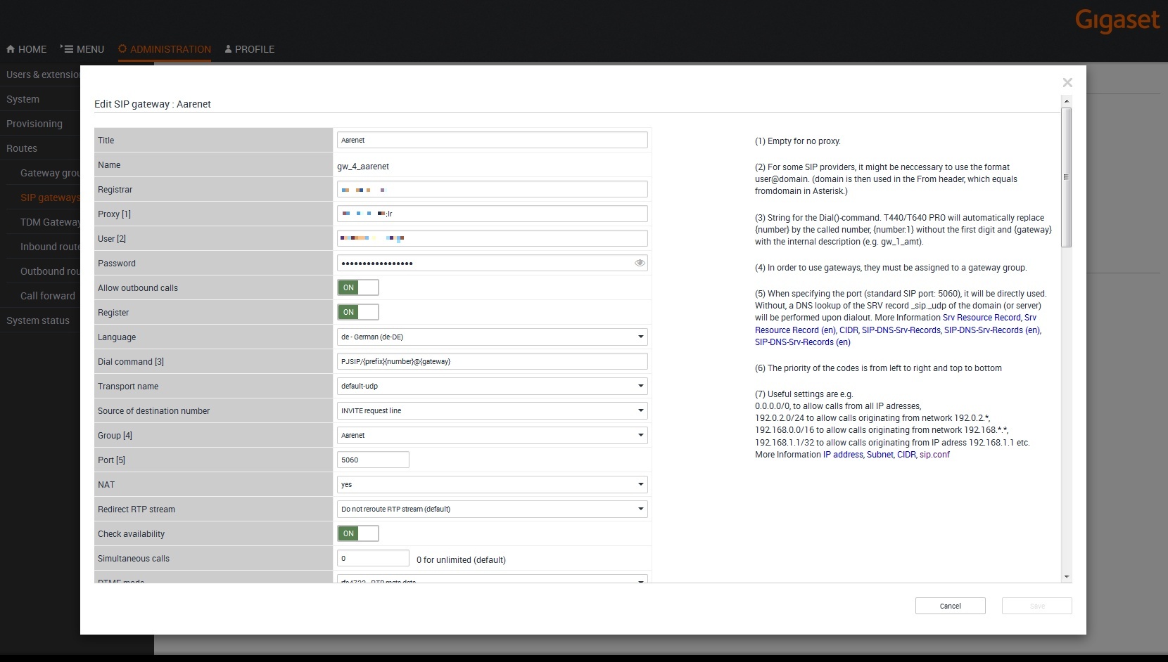 Gigaset PRO - Public Wiki > Interop T440/T640 2.0 Aarenet VoIP-Trunk > Aarenet-sgw01.jpg